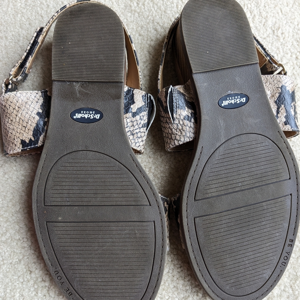 DR. SCHOLL’S Freeform Snakeskin Strap Sandals Women’s US 7.5M, EUC!!! - Picture 6 of 11